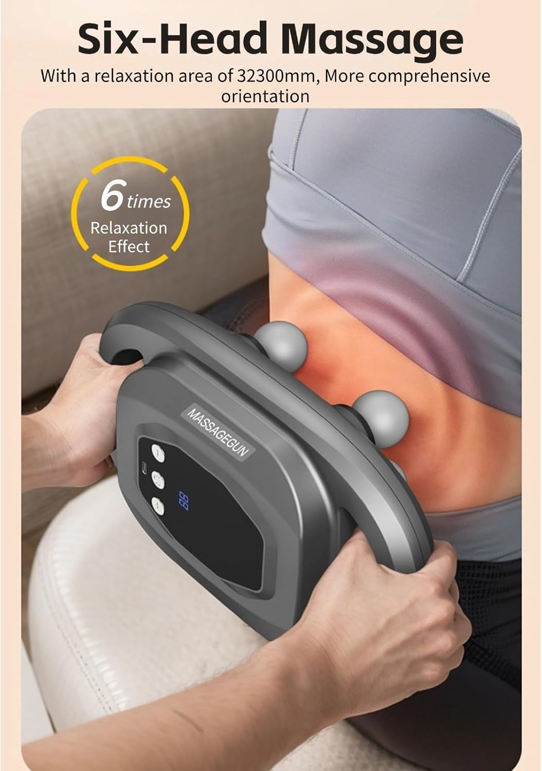 6 Heads Deep Tissue Body Massager