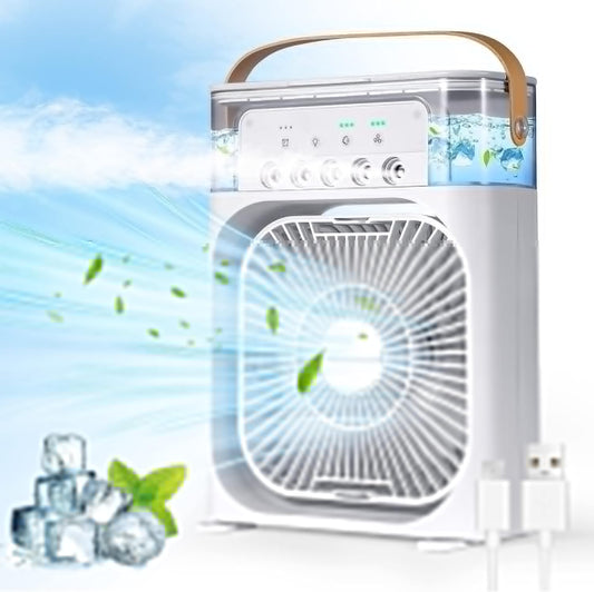 Portable Mini Air Cooler Black Personal Cooling Fan