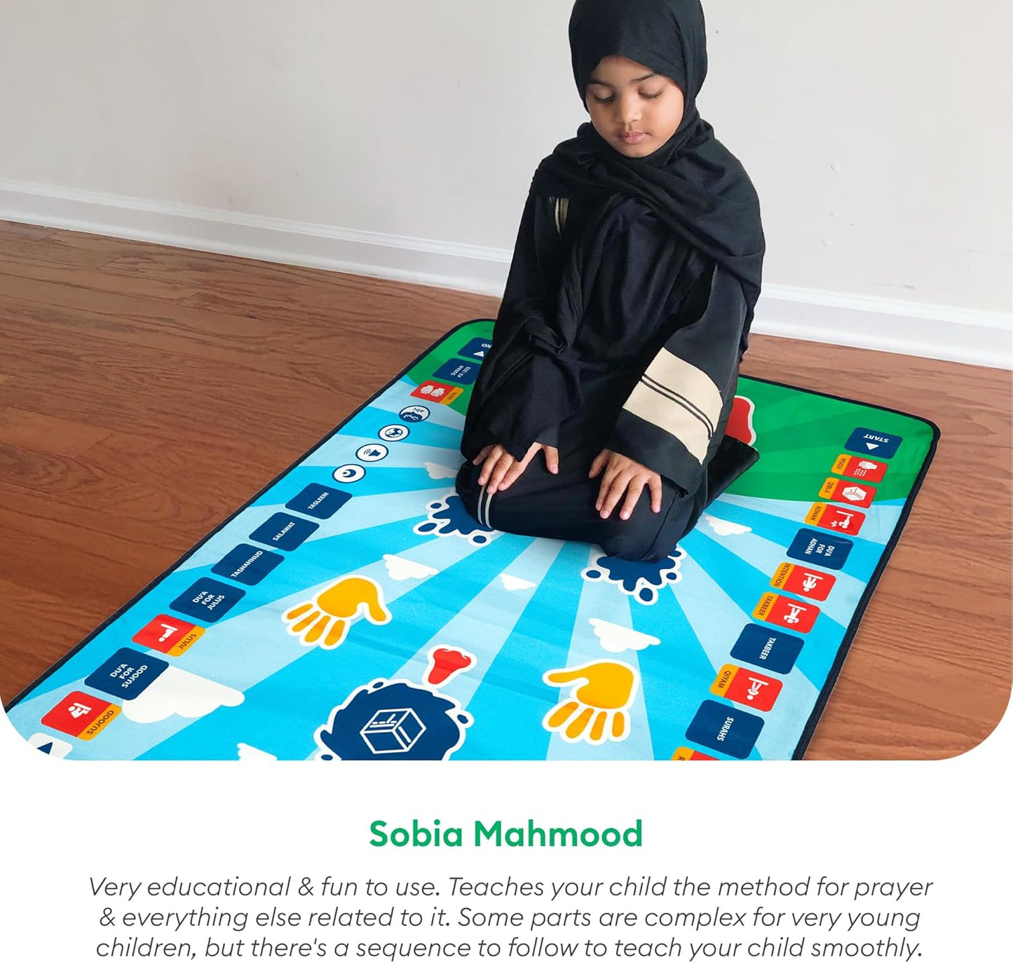 EDUCATIONAL LEARNING PRAYER MAT - 36 ACTIVITIES
