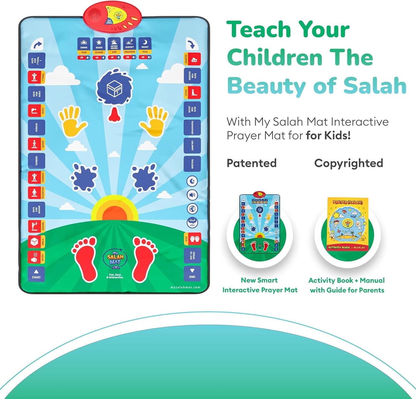 EDUCATIONAL LEARNING PRAYER MAT - 36 ACTIVITIES