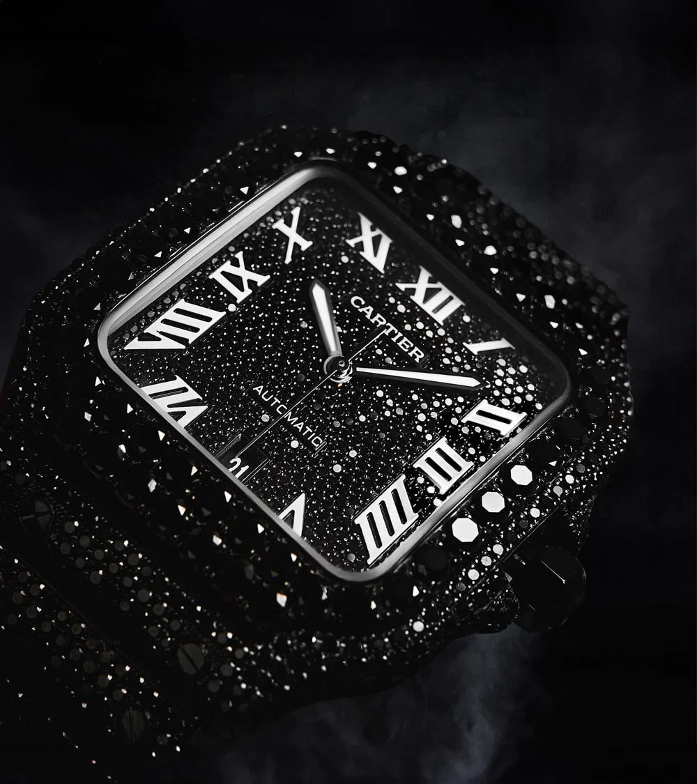 Diamond Quartz Wrist Watch || ساعة يد كوارتز الماسية