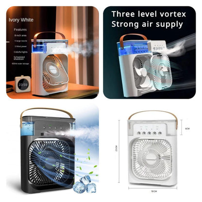 Portable Mini Air Cooler Black Personal Cooling Fan